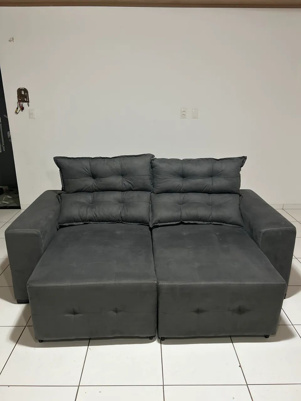 SOFA NOVO RECLINAVEL - Foto 4