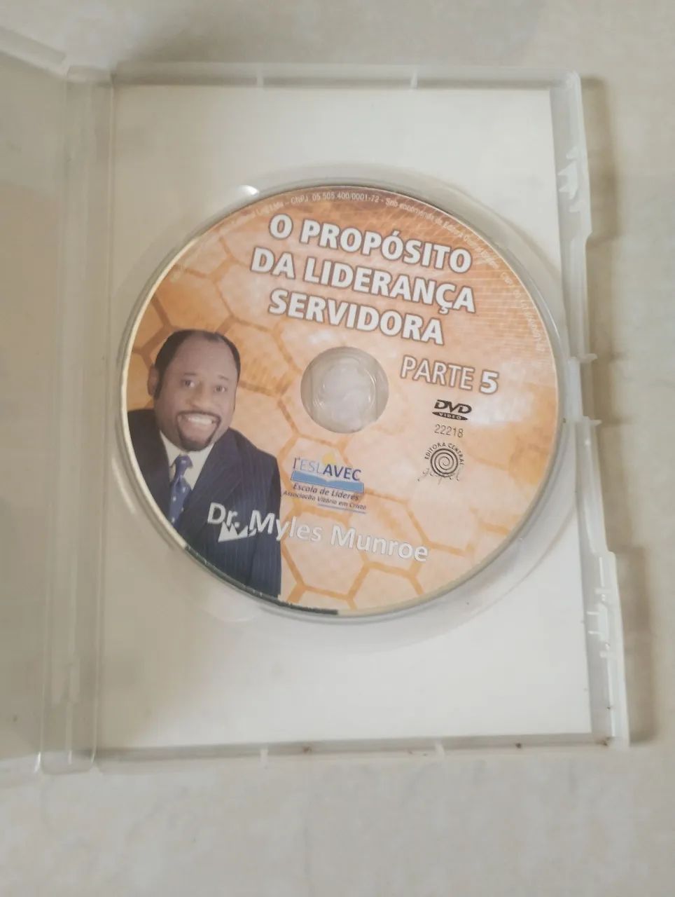 DVD O Propósito Da Liderança Servidora - Dr.Myles Munroe - DVD