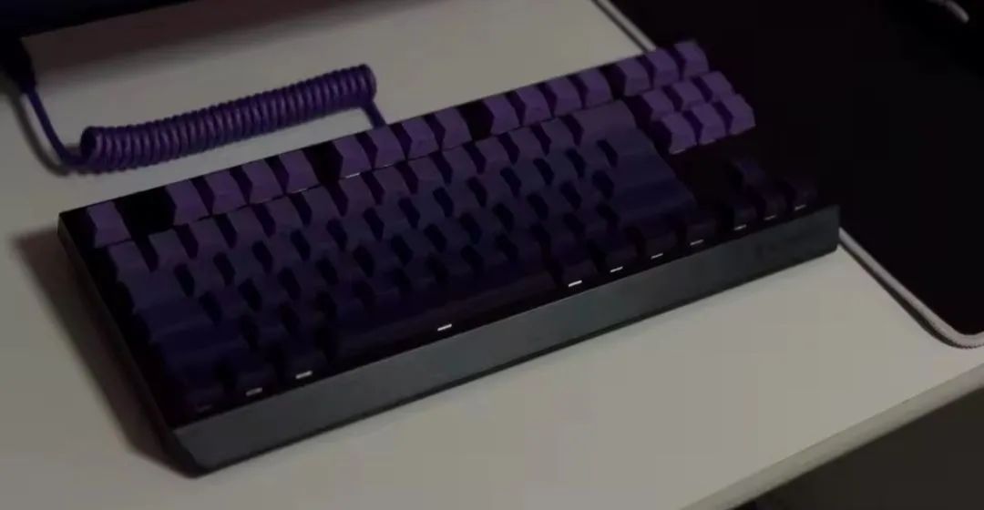 KIT 136 KEYCAPS PURPLE GRADIENTE PBT DOUBLE SHOT - Foto 3