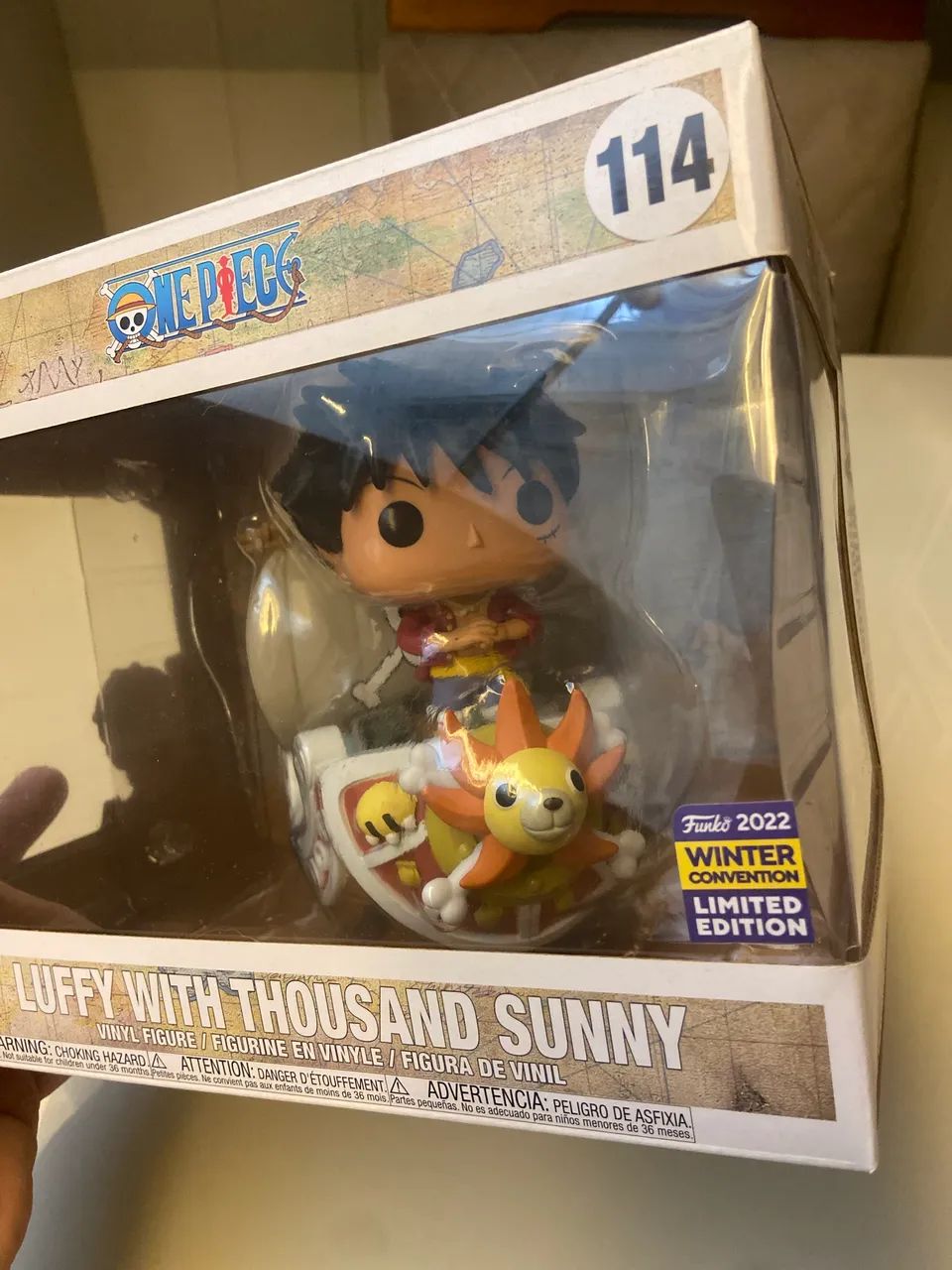 Funko Pop! One Piece – Luffy Avec Thousand Sunny – Convention Winter #114 – NEUF