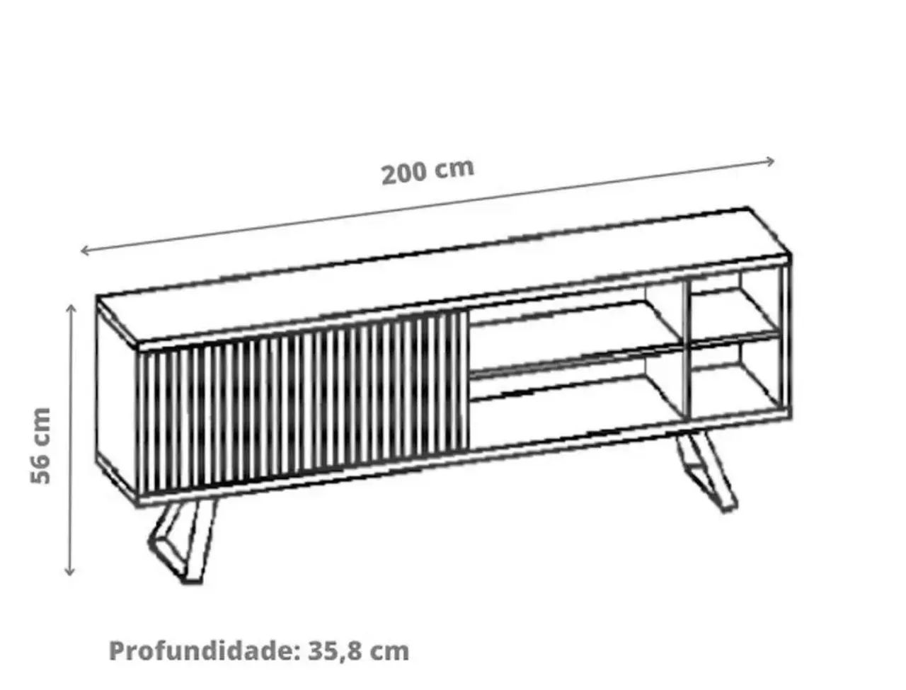 Rack bancada Greta pra tvs ate 75 polegadas em Promoção! - Foto 3