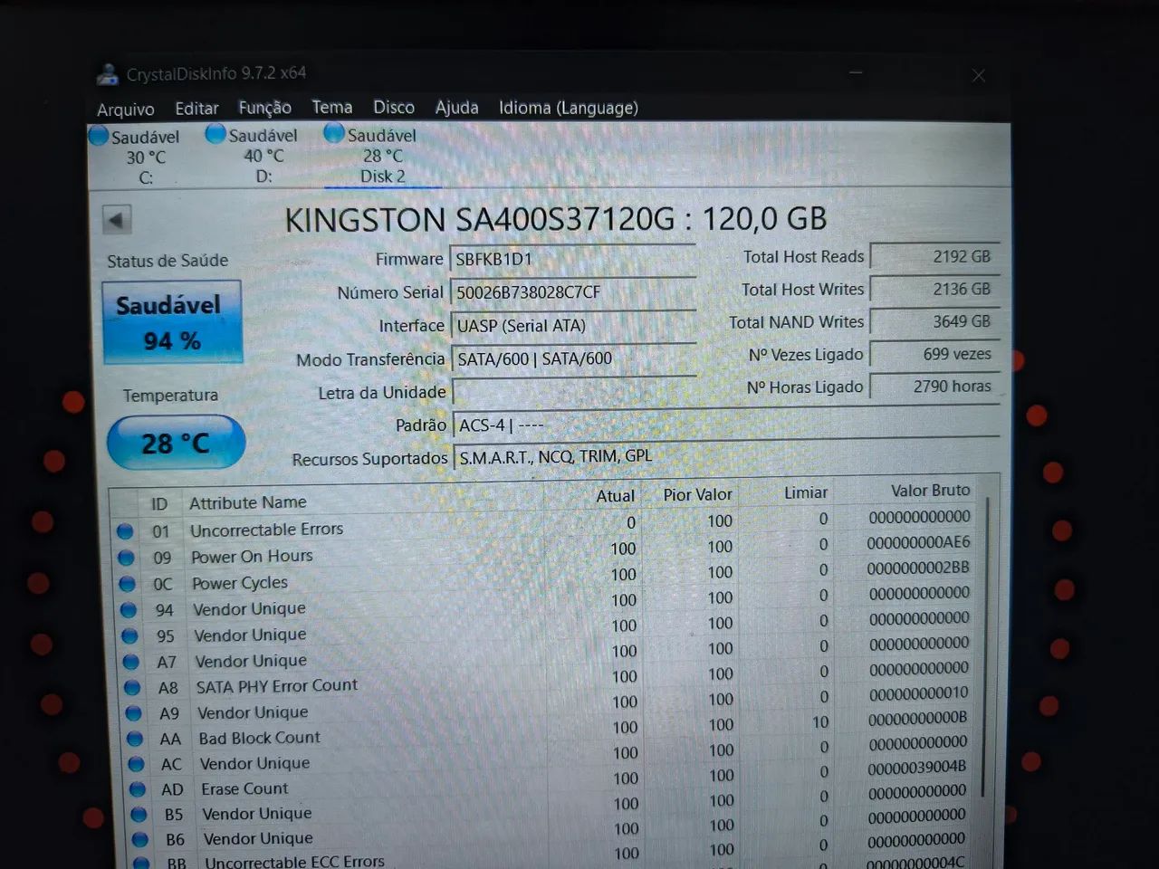 SSD 120gb  - Foto 3