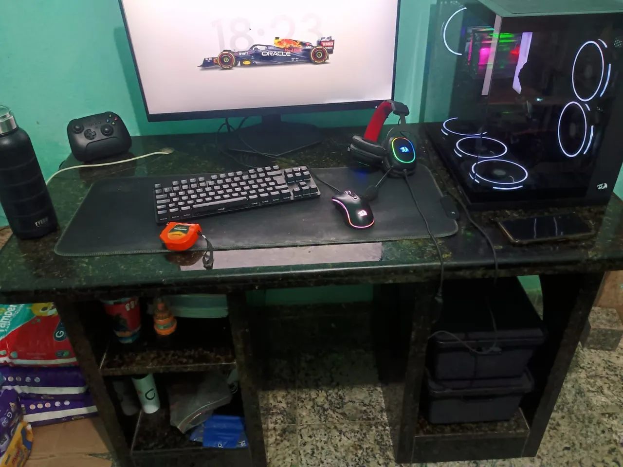 Mesa de granito para computador  - Foto 3