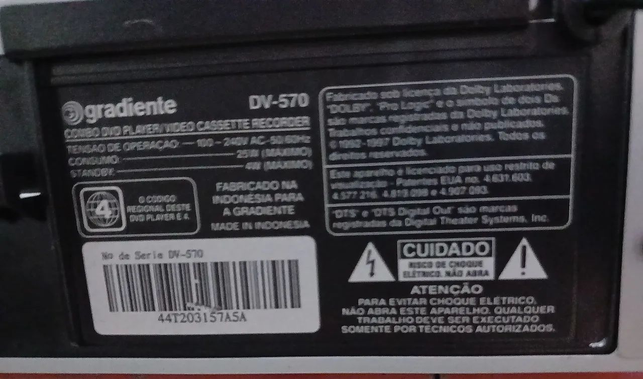 DVD e videocassete Gradiente DV-570  - Foto 2