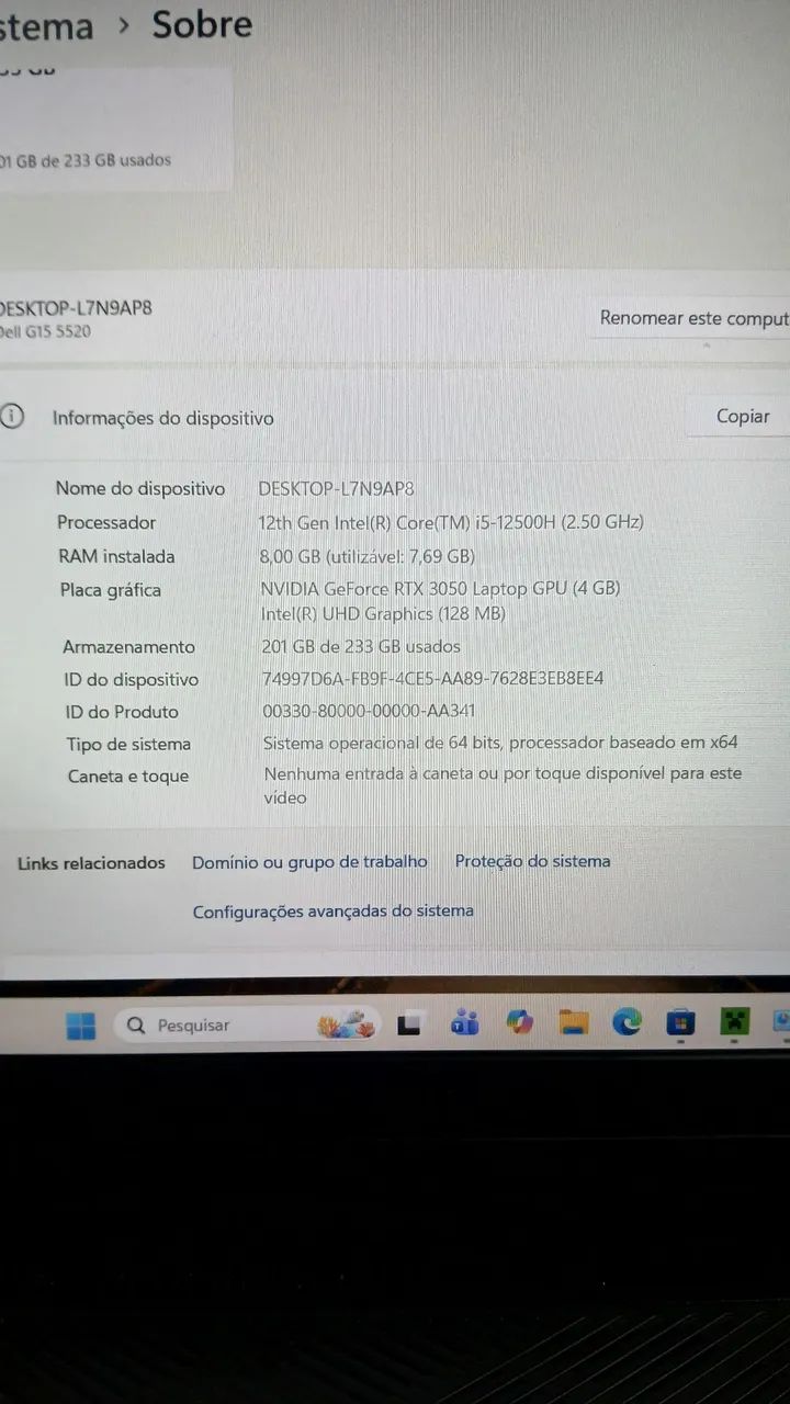 Notebook Dell G15 5520  - Foto 2