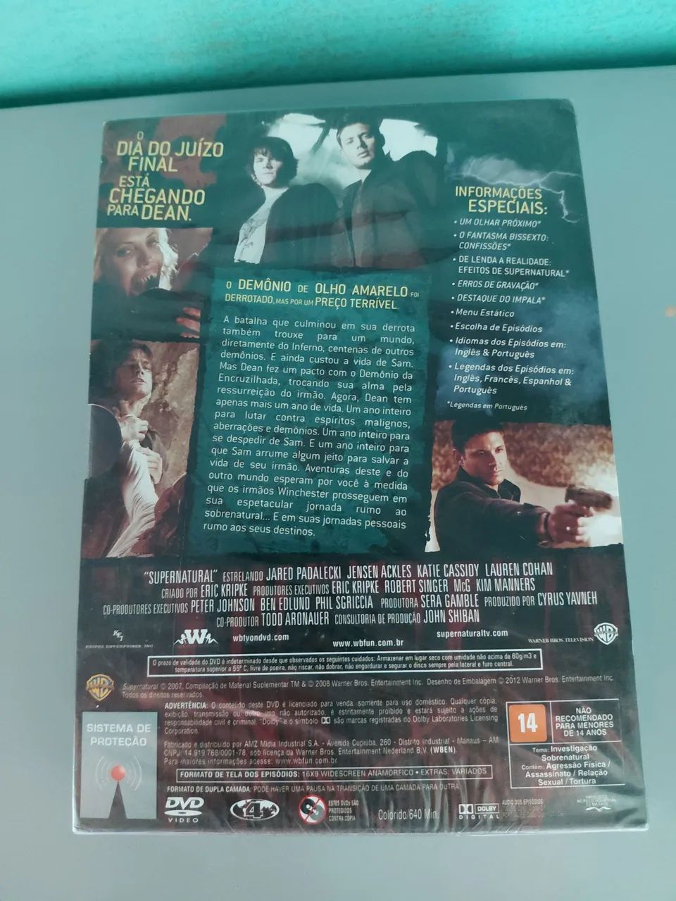 VENDO DVD SOBRENATURAL 3° TEMPORADA COMPLETA - NUNCA USADO - Foto 2