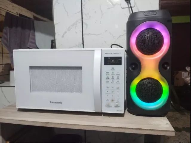 CAIXA DE SOM PORTÁTIL BLUETOOTH COM LED - Foto 3