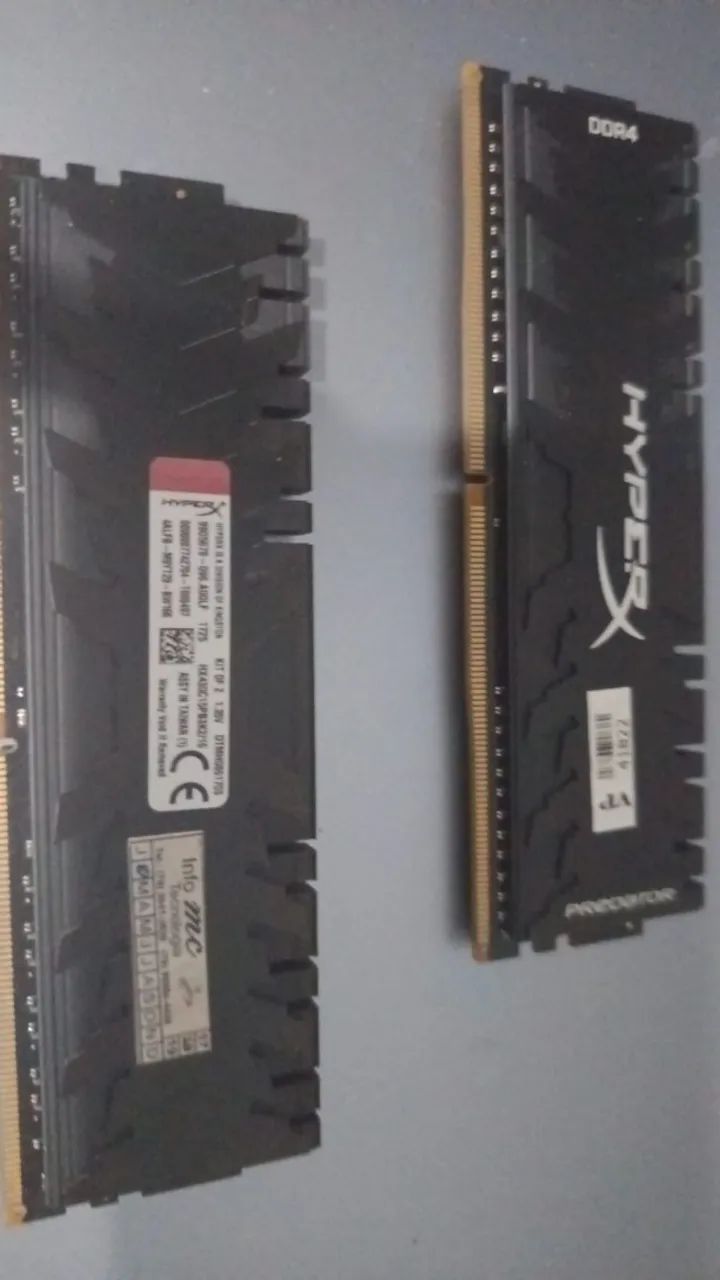 Memória RAM kingston hyperX predator 3000MHZ 16gb (2x8)