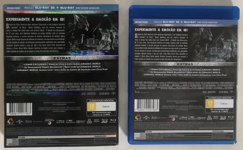 BLU-RAY JURASSIC WORLD - O MUNDO DOS DINOSSAUROS - Foto 2