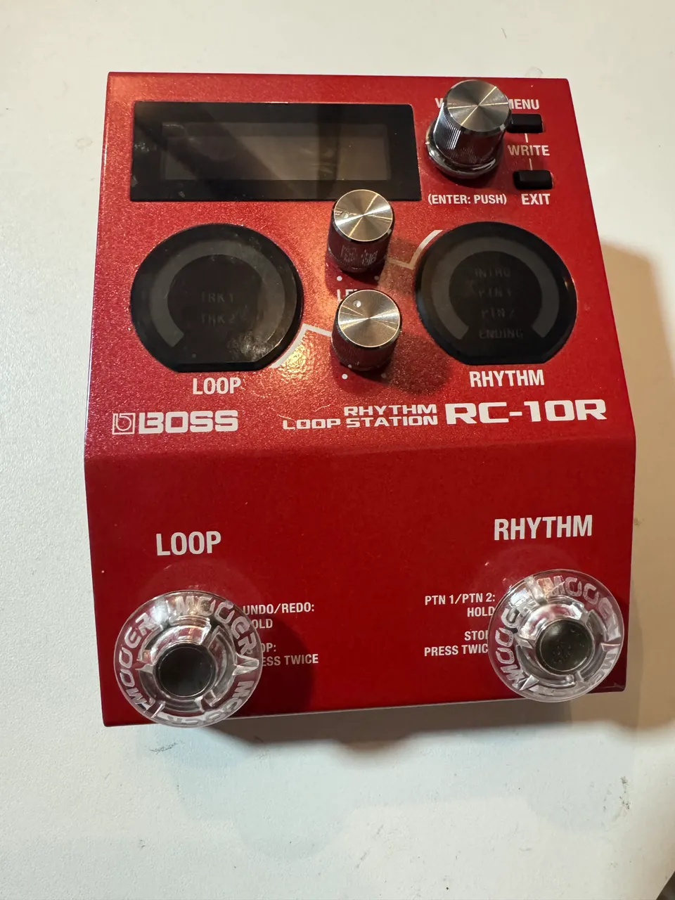 Pedal de efeito Boss RC Loop Station RC-20 vermelho - Instrumentos