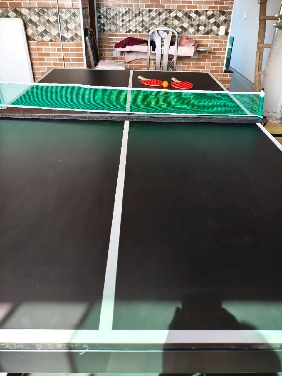 MESA DE SINUCA TRÊS EM UMA MESA DE JANTAR,PING PONG E SINUCA  - Foto 4