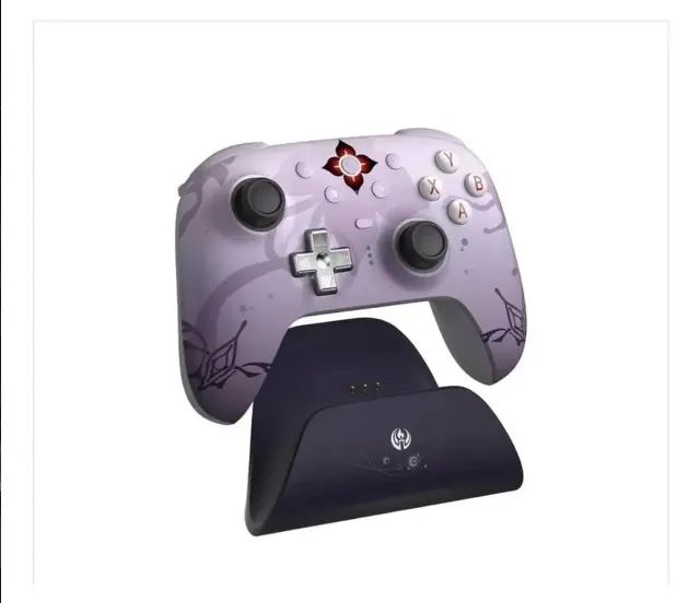 Controle 8bitdo Ultimate 2 Wireless Honkai Star - Evernight Roxo Claro - Foto 5