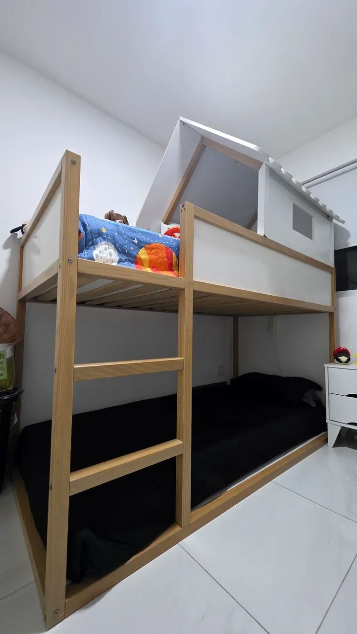 Cama Infantil Suspensa com Casinha (Beliche) - Foto 5