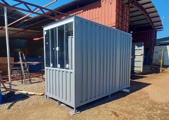 Container escritório guarita desmontável diversas cores