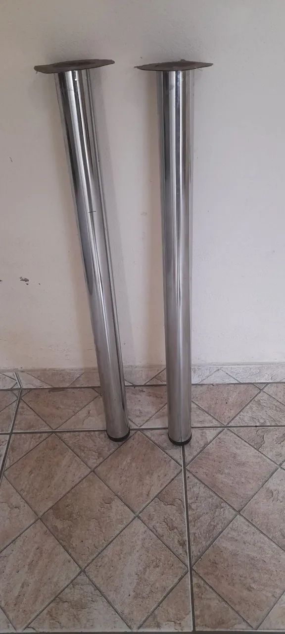 Dois pés em inox para ilha ou bancada granito - Foto 2