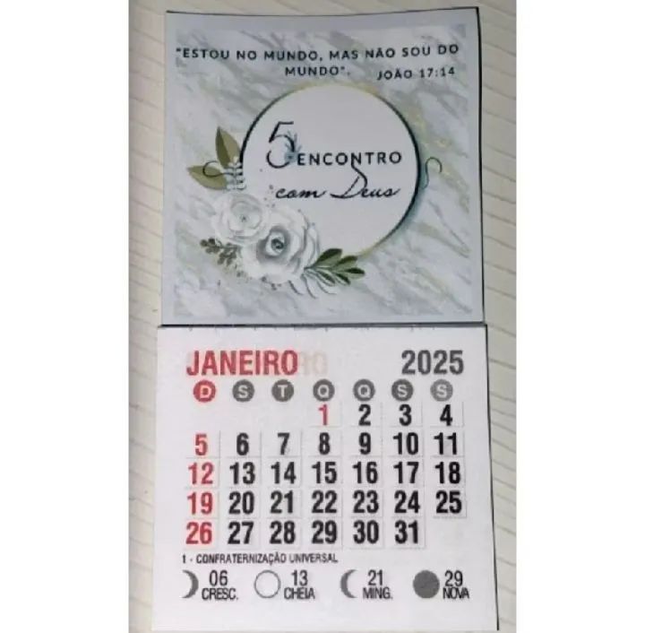 Mini calendário personalizado  - Foto 4