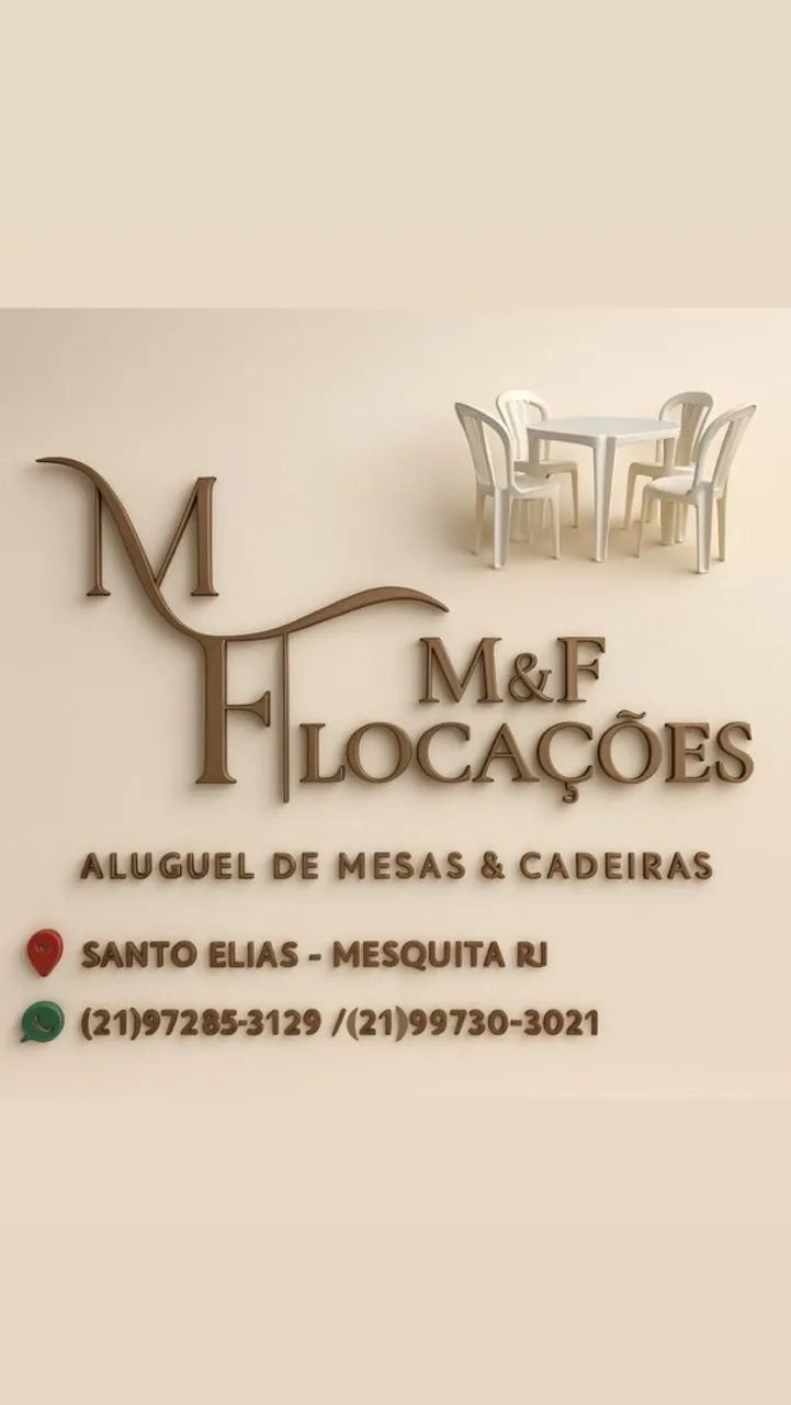 Aluguel de Mesas e Cadeiras 