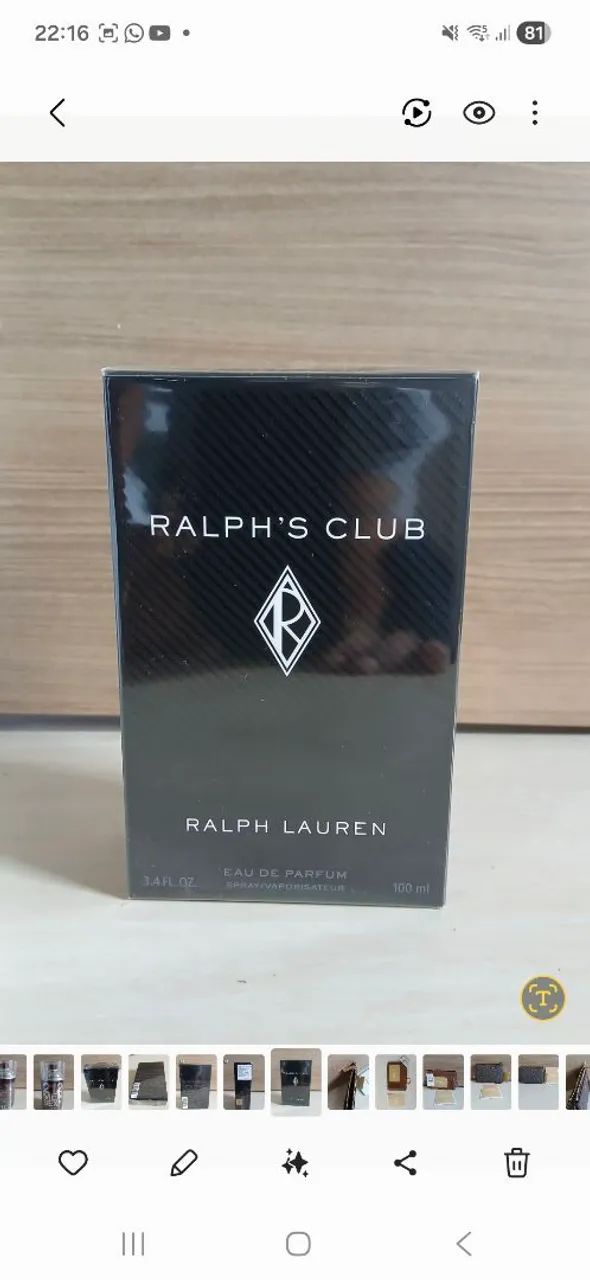 Raph's clube Masculino 100ml Ralph Lauren 