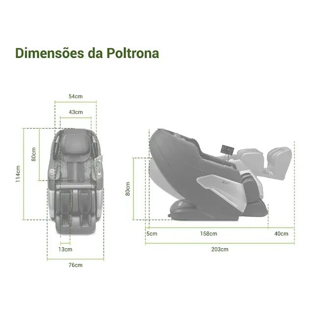 IMPÉRDIVEL Poltrona de Massagem Breeze NOVA - Foto 2