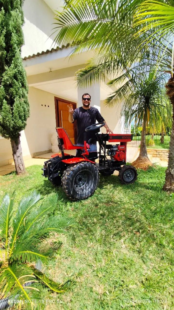 Micro Trator MTH742G a Gasolina para pequenas propiedades, hortifruti e uso recreativo - Foto 5