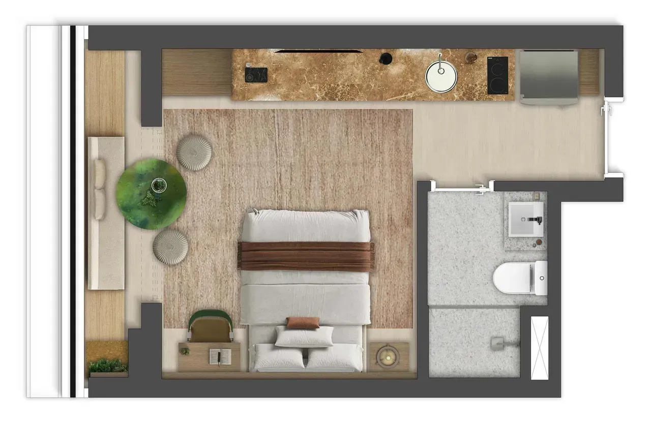 PLANTA 23m²