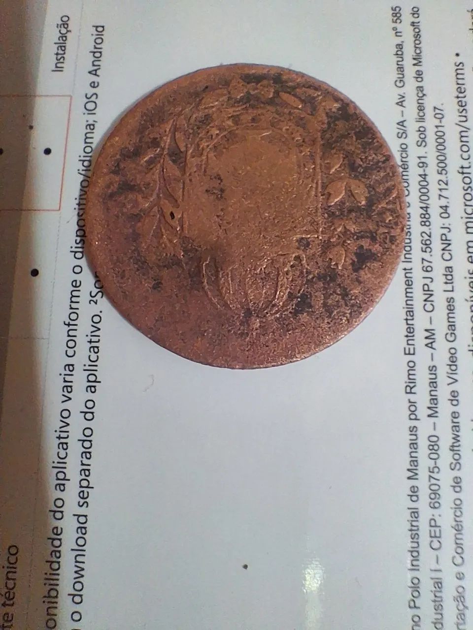 40 Reis em cobre - Foto 2