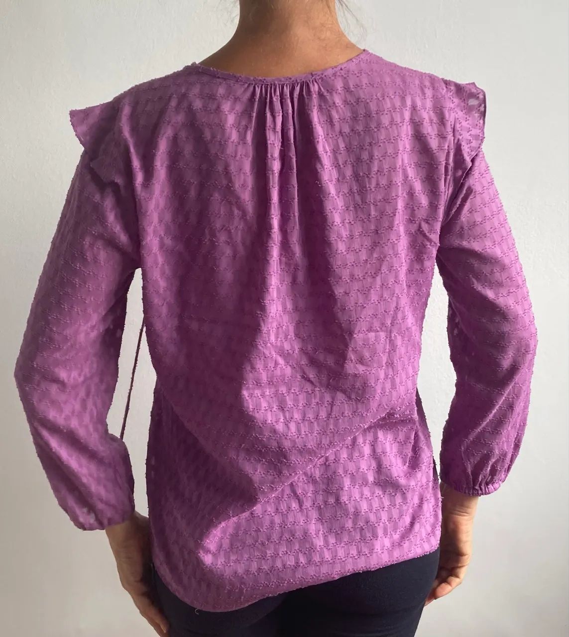 Blusa 100% algodão tam 38 marca Miss B. usada, estado de nova. - Foto 3