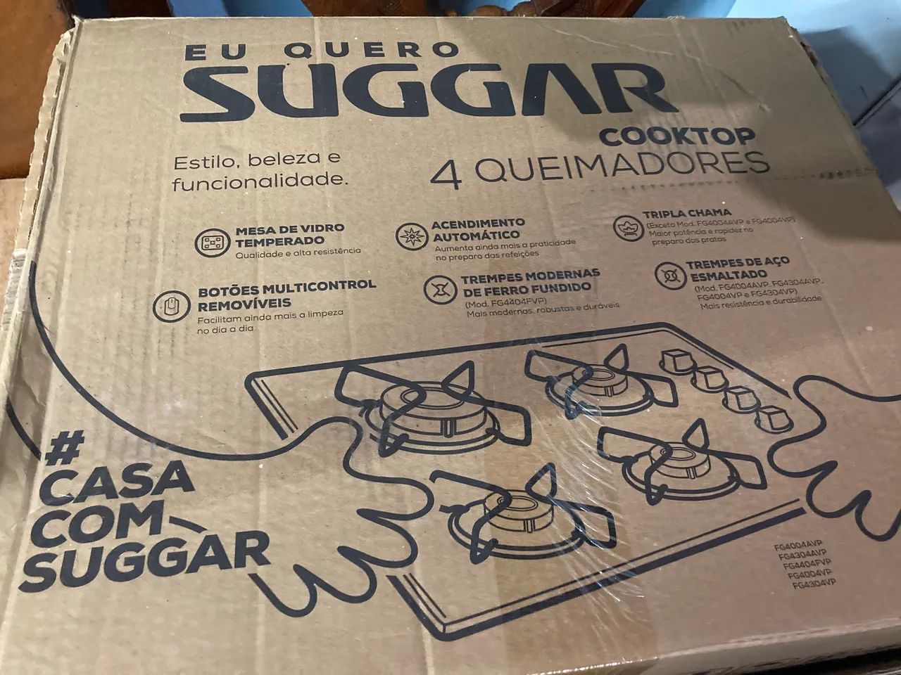 VENDO COOKTOP 4 BOCAS ACENDIMENTO AUTOMÁTICO  - Foto 2