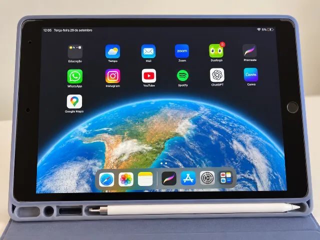 iPad 9ª geração 64GB + Apple Pencil + Capa + Mouse - Foto 2