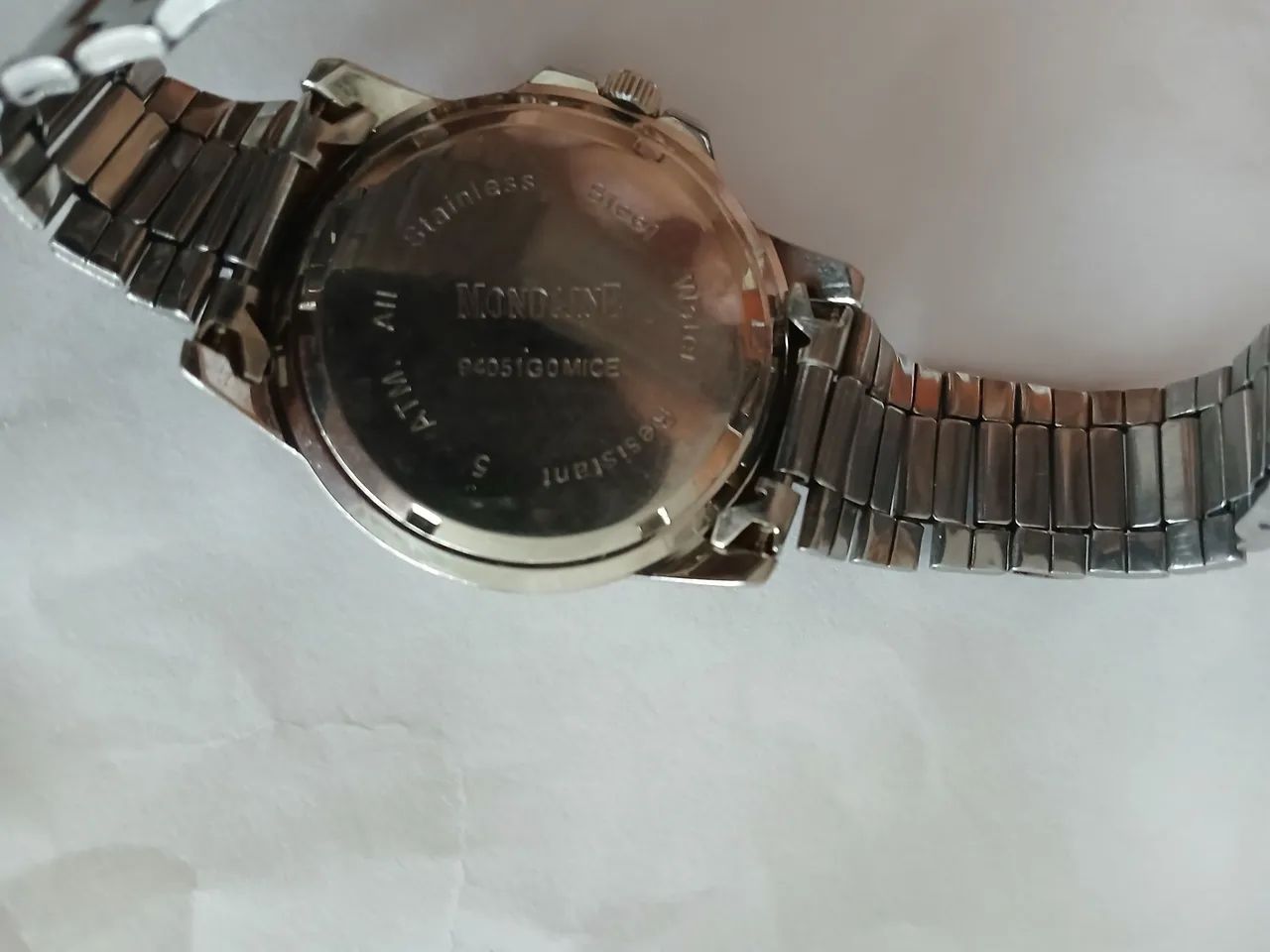 Relógio Mondaine em aço com calendario - Foto 3