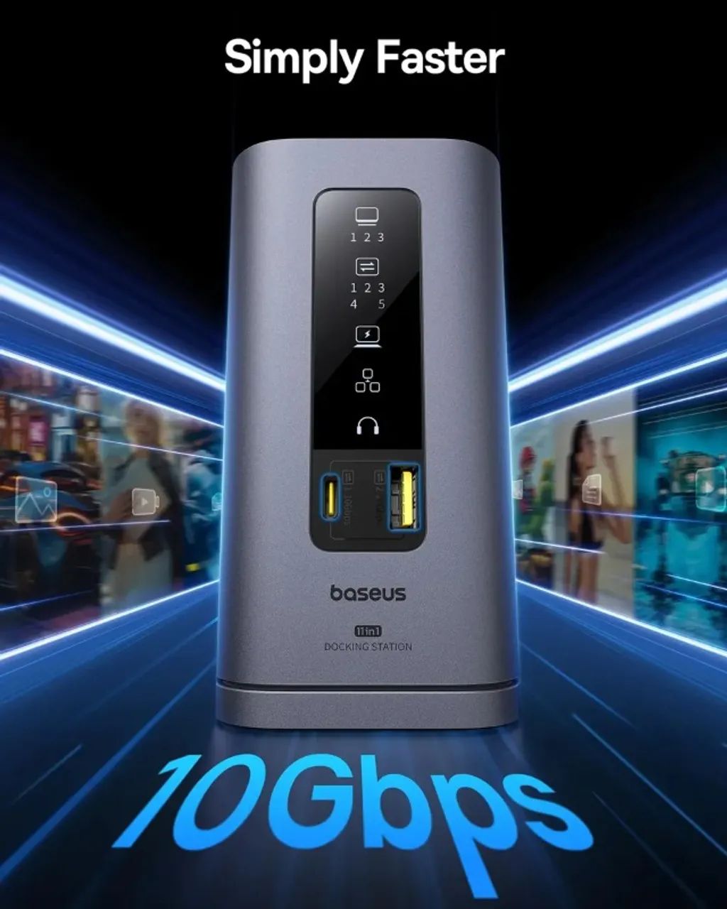 Baseus Spacemate Docking Station 11 Em 1 Triple 4k Mac - Foto 3