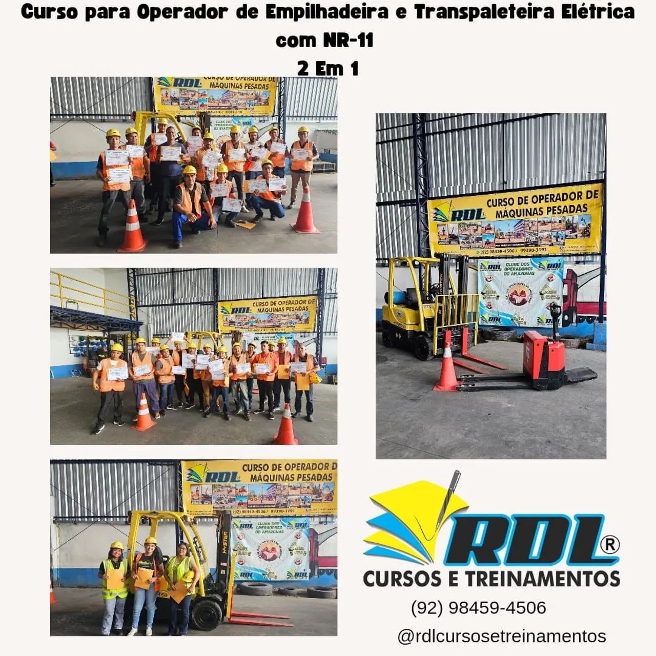Empilhadeira Nr11 curso para Operador 