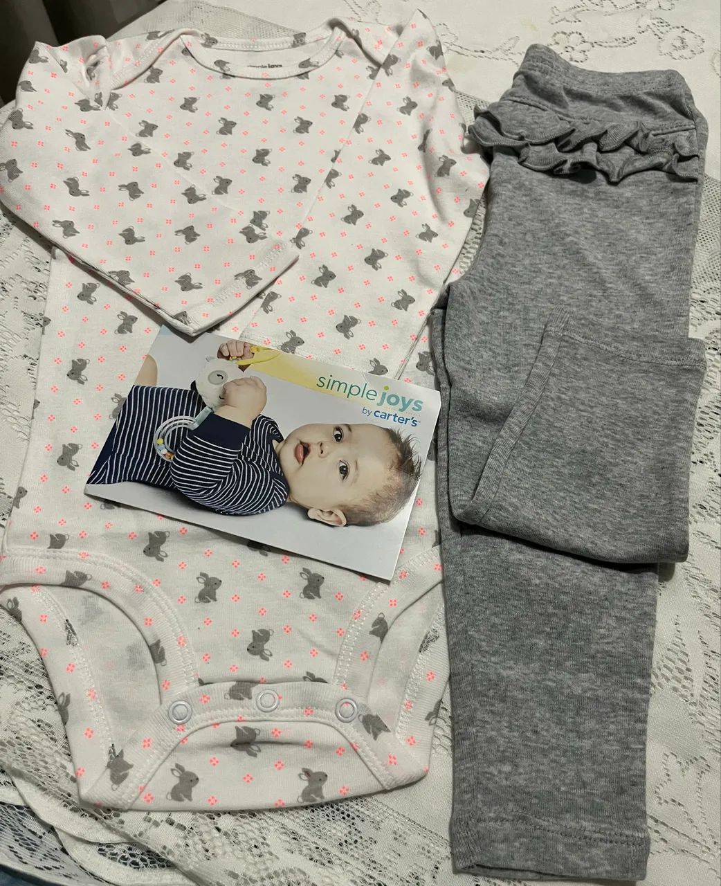 Body e calca Carters Tam 18 m