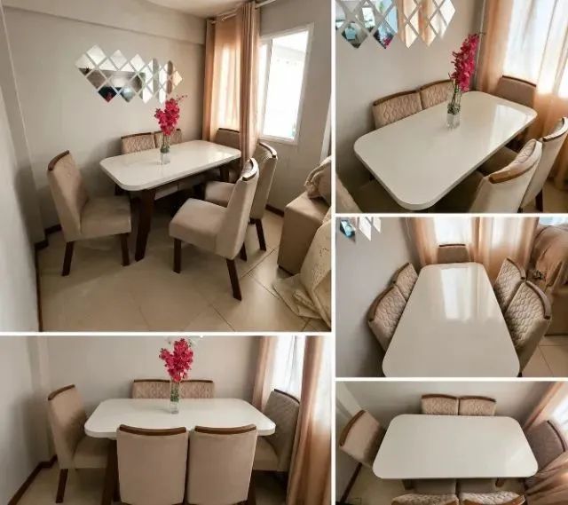 Mesa de jantar para 6 pessoas