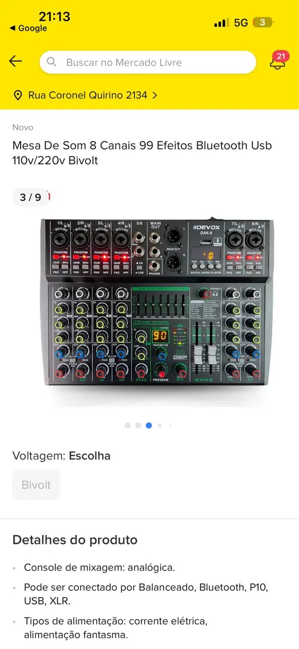 Mesa som mixer de áudio Soundcast MGC-8USB - Foto 4