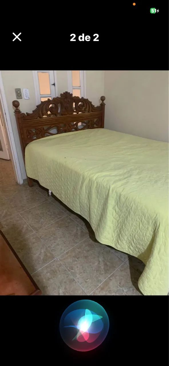 CAMA DE CASAL EM MADEIRA 