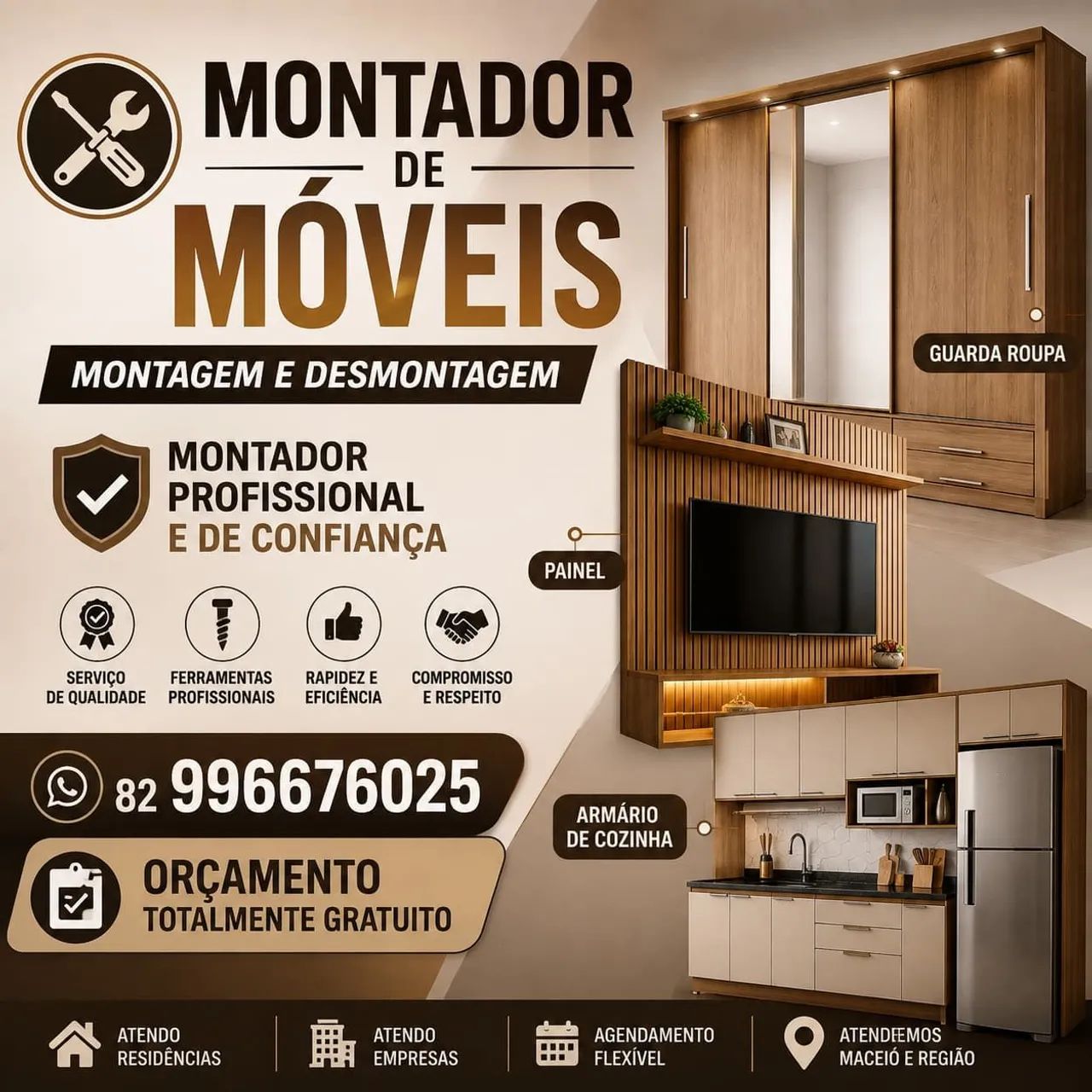 Montador de Móveis e Pintor Profissional 