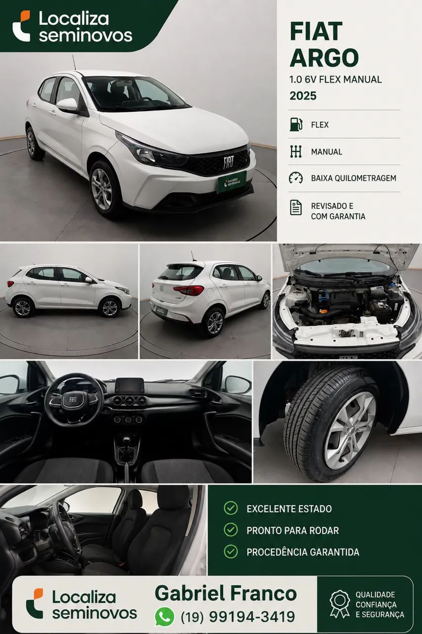Fiat Argo Drive 1.0 6V Flex 2025