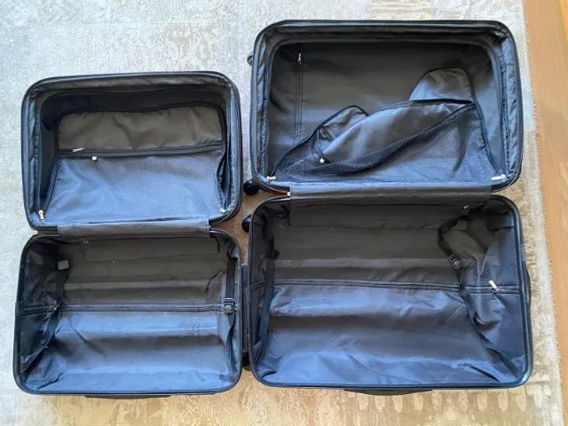 Jogo de Malas de Viagem Vermelhas - Foto 5