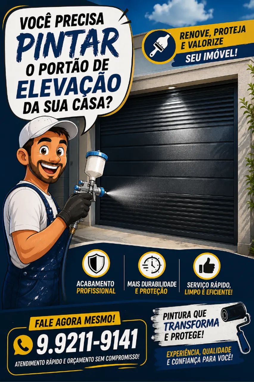 Pintura Profissional de Portão de Elevação