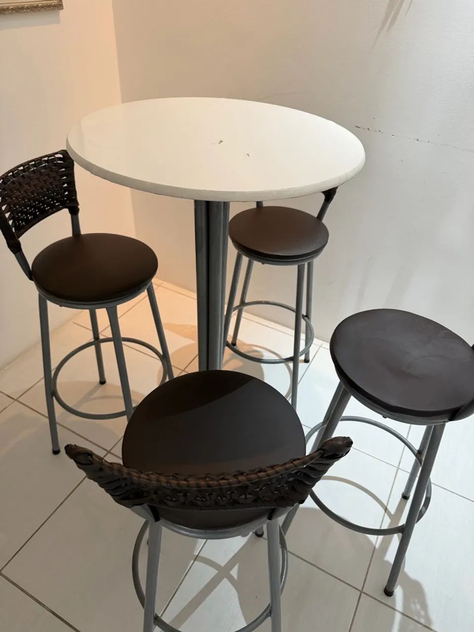 Mesa alta com 4 cadeiras para Varanda e Terraço  - Foto 2