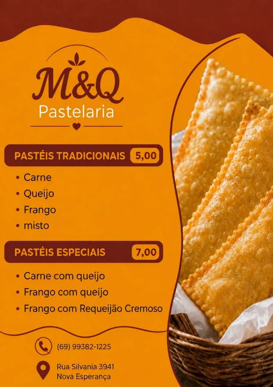 Pastel frito na hora