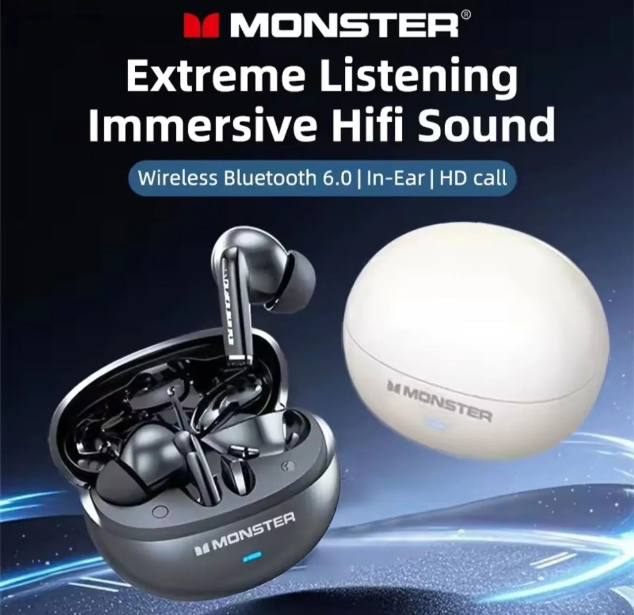 Fone Monster Bluetooth 6.0 Maxstar MQT39 - Foto 4