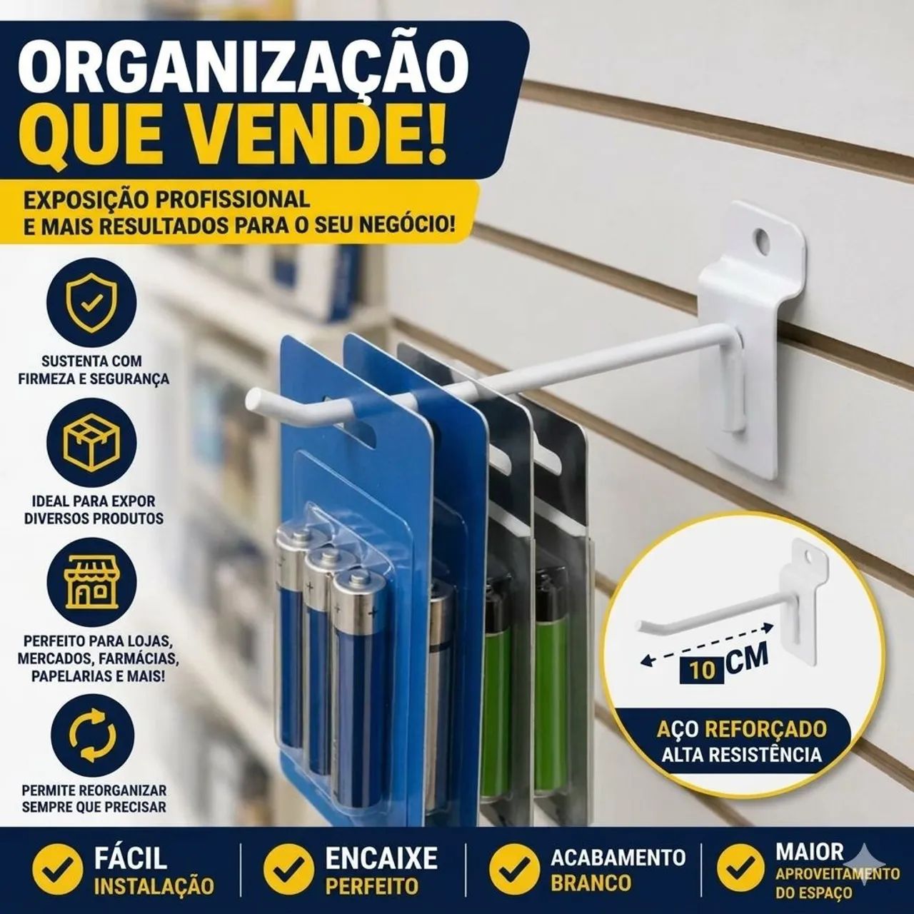GANCHOS DE PAINEL CANALETADO - Foto 3
