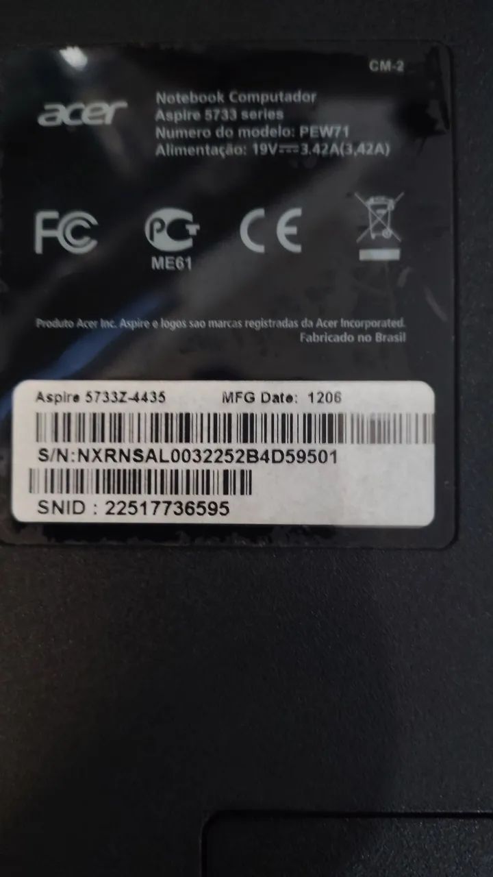 Notebook Acer com tela estragada - Foto 4