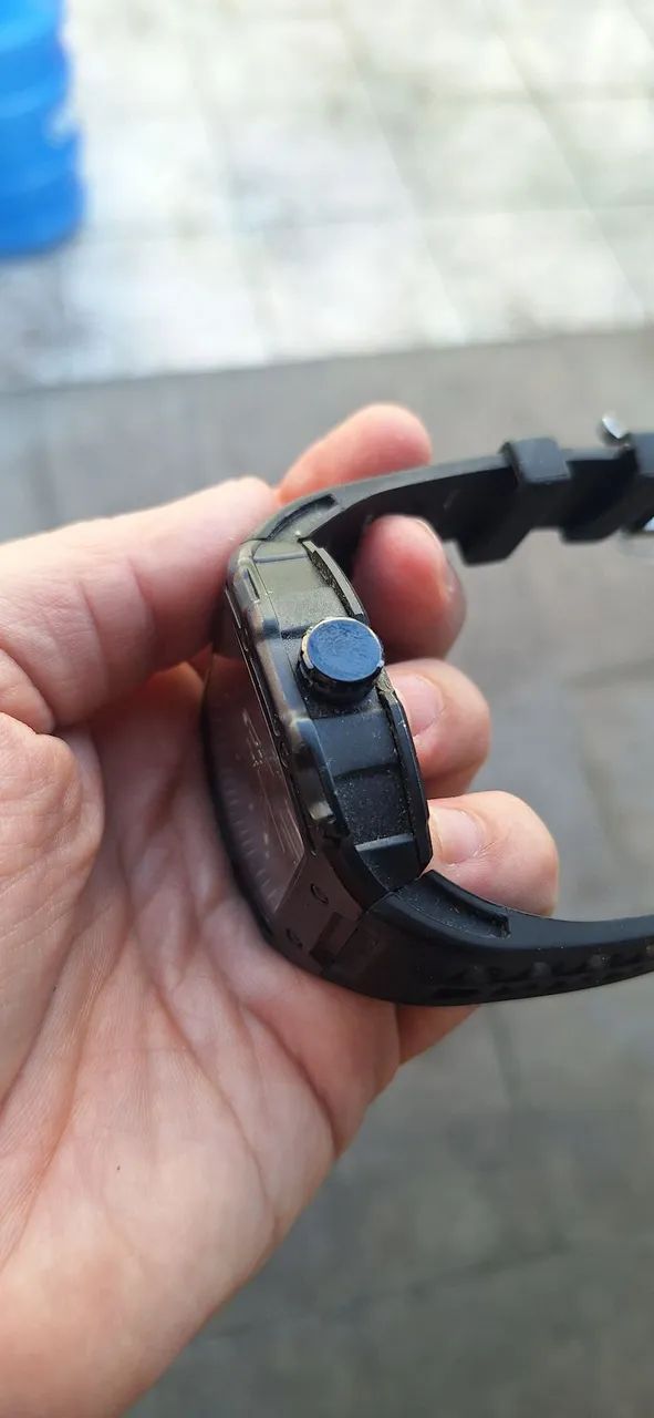 RELÓGIO AILANG AUTOMÁTICO SKELETON MASCULINO - PRETO - Foto 4