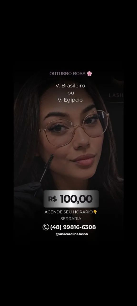Extensão de cílios/Outubro rosa?