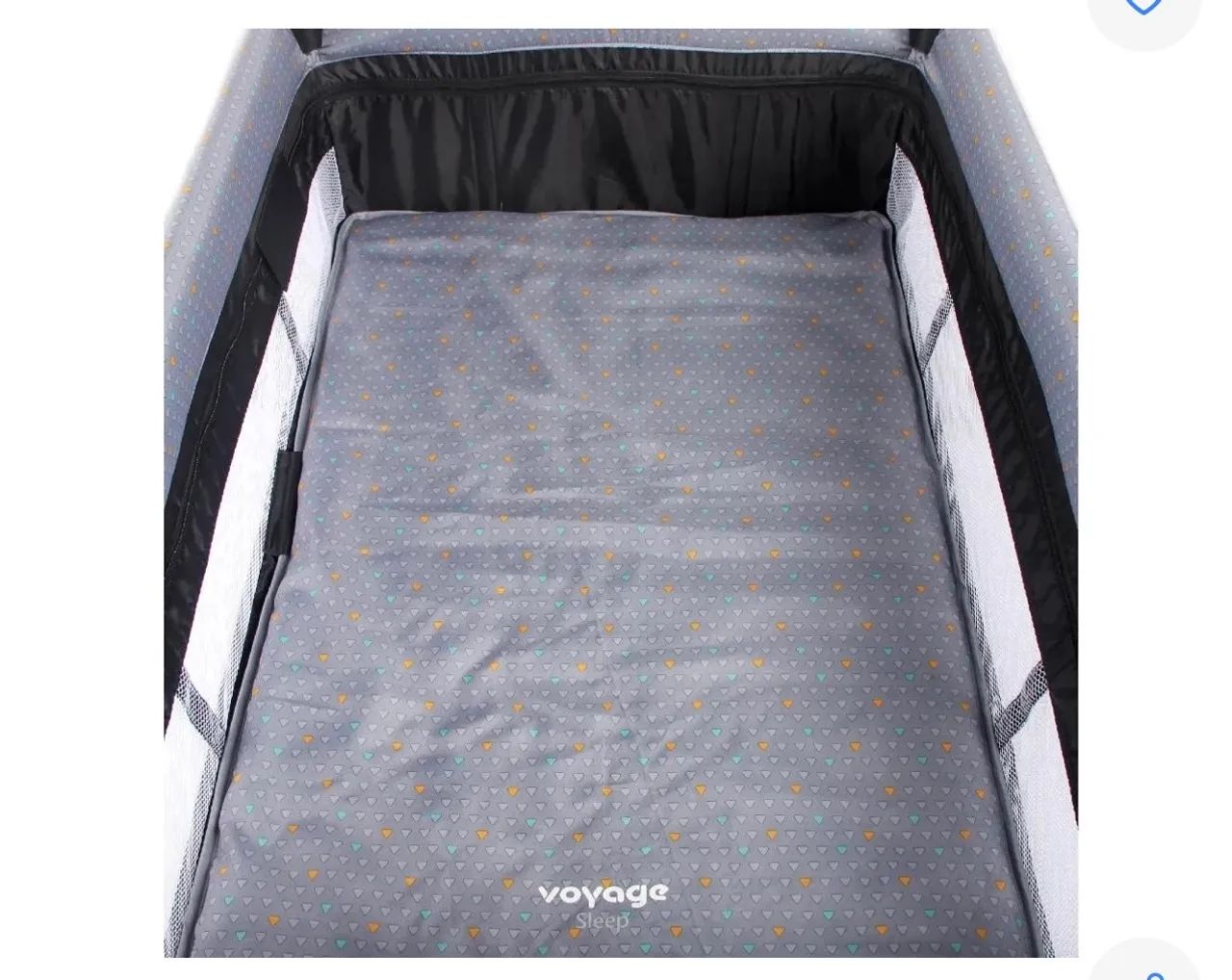 Berco portatil voyage sleep cinza
