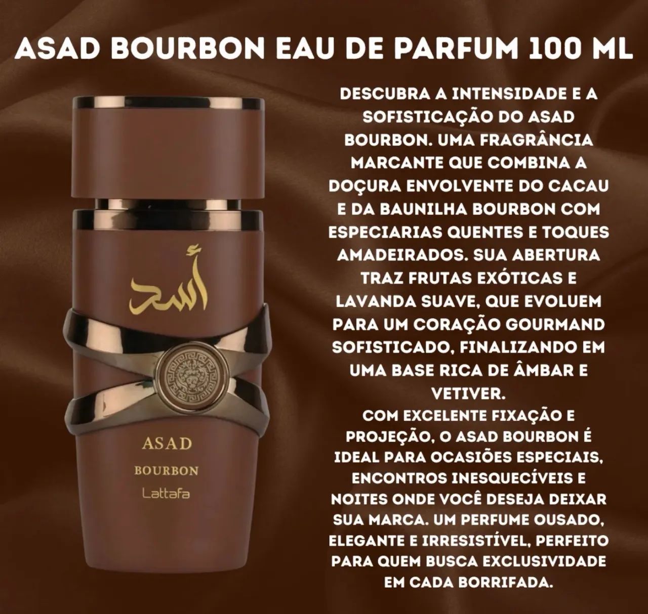 Perfume arabé asad bourbon lattafa eua de parfum 100ml - Foto 2