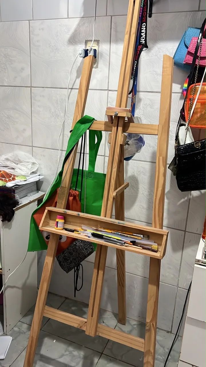 Cavalete de Madeira para Pintura - Foto 2